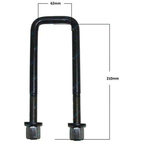 Toyota Hilux KUN26 4X4 Ute 4 x Extended Rear U-Bolts (2005-2014)