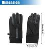 Motorcycle Cycling Skiing Riding Warm Gloves Liners Black Gray