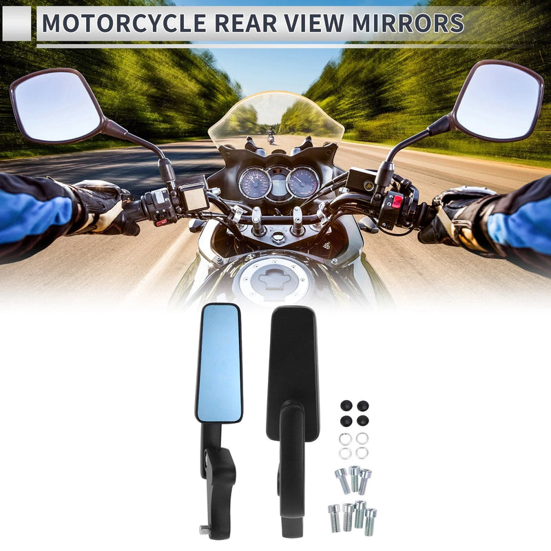 M8 / M10 Motorcycles Black Aluminum Rear View Mirror Handlebar