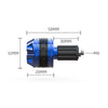 Motorcycle / Scooter - Blue Aluminum Handlebar Grips & Bar End Cap Plugs