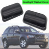 Volvo XC90 Headlight Washer Cap Cover Black ABS Plastic 1 Pair (2002–2006)