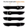 Honda Civic 8 Pcs Gloss Black Door Handle Cover Trim (2016-2021)