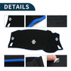 Nissan Elgrand E52 (2010-2024) Black Blue 1 Set Dashboard Cover Mat