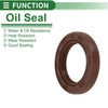 Make Model Oil Seal / 30x46x7mm 5 Pcs / FKM Rubber High Pressure Brown