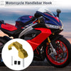 Motorcycle Finger Shape Hook 1 Set Gold Black 68mm Length