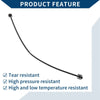 PEUGEOT 206 1.4 (1998-2012) Rubber Black 1 x Pc Heater Hose