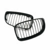 BMW 1 Series E81 E82 E87 E88 2 x Front Kidney Grilles Glossy Black (2007-2013)