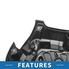 Toyota Tacoma (2021-2023) Black Deep Gray Hood Bumper Grille