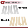Ford Everest (2015-2021) Silver Tone 8 Pcs Door Pillar Window Trim