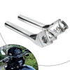 Harley 10" Chrome Tall Handlebar Risers Pullback 1.5"