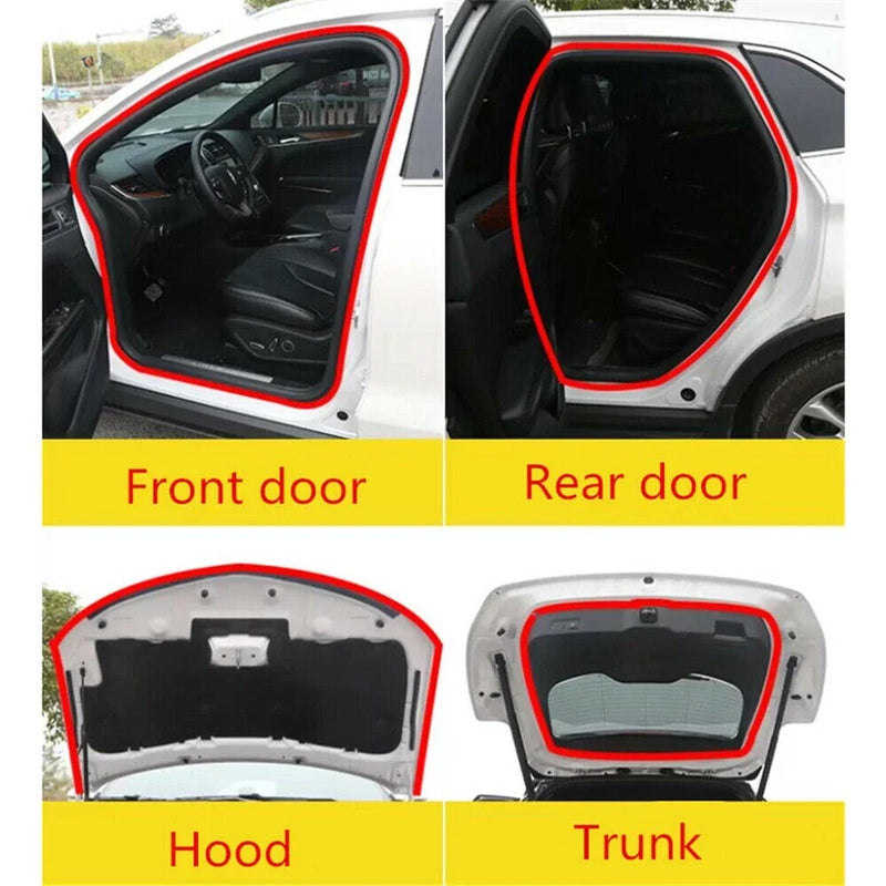 Car Door Trunk Seal Strip 10M 2-Layer Edge Moulding