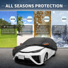 Toyota Mirai Waterproof Aluminum Film Car Cover with Driver Door Zipper