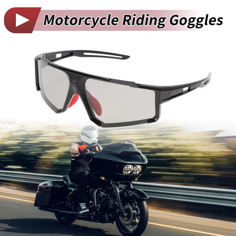 Motorcycle Motorcycle Goggles / 1 Pcs / Gray Lens Black Frame Tri-acetel