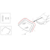Nissan AD Y10X Sunny N14 NV Windshield Upper Center Molding