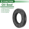 Vehicles Oil Seal 5x Rotary Shaft Seal NBR Rubber 35x65x10mm Black