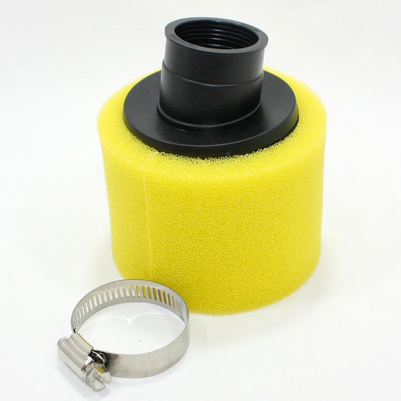 PIT Quad Dirt Bike ATV 35mm Yellow Foam Air Filter Pod