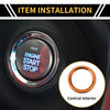 Ford Maverick (2022) Orange Engine Start Stop Button Cover Ring