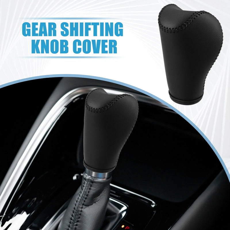 Jeep Cherokee 2014 PU Leather Black Gear Shifting Knob Cover