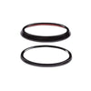 Subaru XV (2022) 2 x Pieces Gloss Black Front & Rear Logo Trim Ring Covers