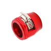 Car Models 4 x Red AN6 Fuel Hose Line End Cover Clamp Connectors