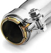 Universal Motorcycle 17.5" Short Exhaust Pipe Muffler Tail Pipe