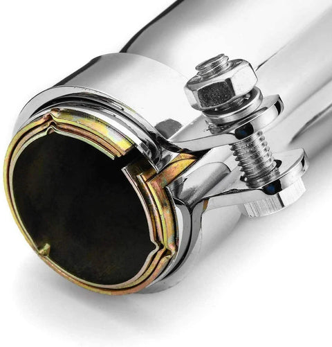 Universal Motorcycle 17.5" Short Exhaust Pipe Muffler Tail Pipe