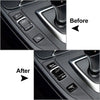 BMW F20 F21 F22 F23 F30 F31 F34 F32 F33 F36 Black Gear Shift Button Trim