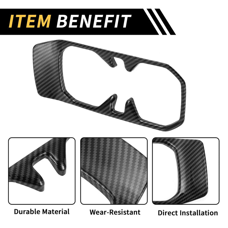 Jeep Gladiator JT (2020-2023) - Carbon Fiber Black Cup Holder Cover Trim
