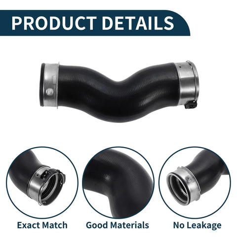 BMW X5 F15 F85 (2015-2018) Black 2x Radiator Hose & Intercooler Pipe