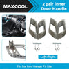 Ford Ranger 4 x Front Rear Inner Door Handles Dark Chrome (2011-2023)