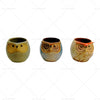 Succulent Flower Home Decoration 6 x Mini Ceramic Owl Plant Pots