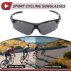 Motorcycle Goggles / 1 Pair / Motorcycle Dark Gray Lens Bright Black Frame Cycling Sunglasses