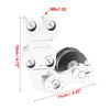 Motorcycle Silver Tone Aluminum Alloy Chain Tensioner Automatic Adjuster