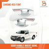 Mitsubishi Triton L200 Chrome Red  Door Handle Insert Bowl Cup Trim (15-22)