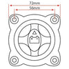 Marine Applications Recessed Mount Battery Isolator Switch