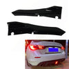 Infiniti Q50 2 x Gloss Black Rear Bumper Lip Splitters (2018-2022)