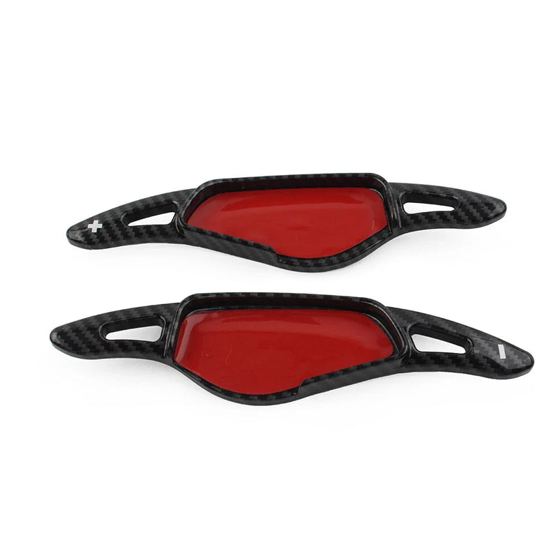BMW 3 / 5 / 6 / 7 / 8 Carbon Fiber Black Steering Wheel Paddle Shifter Extensions (2006-2023)