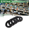 Oil Seal NBR Rubber 40x65x12mm High Pressure Black 5 Pcs