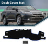 TOYOTA Harrier 80 Dashboard Dash Cover Mat 1 Set with Sticker Black Blue