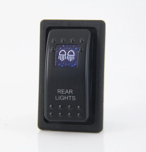 Dual LED Backlit Rear Lights Rocker Switch