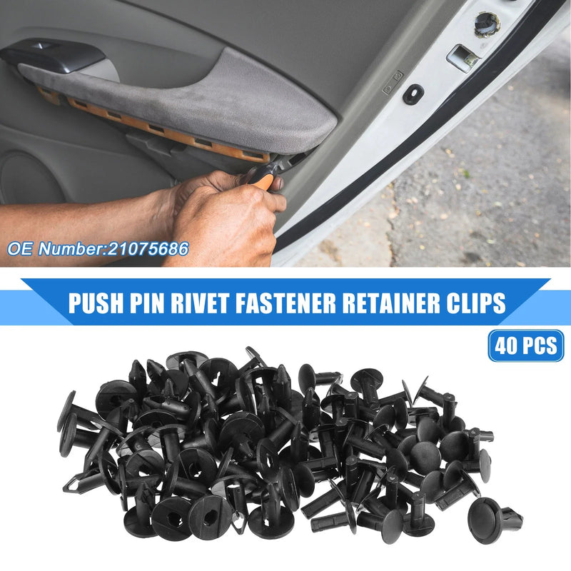 Buick Rainier 40 Pcs Car Push Pin Rivet Fastener Retainer Clips (2005–2007)