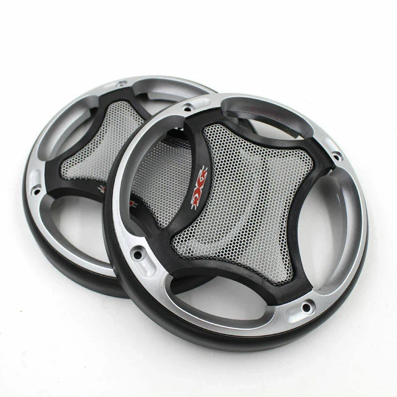 2X 5.5inch Coaxial Steel Speaker Coaxial Mesh Grille Cover Woofer Case Frame