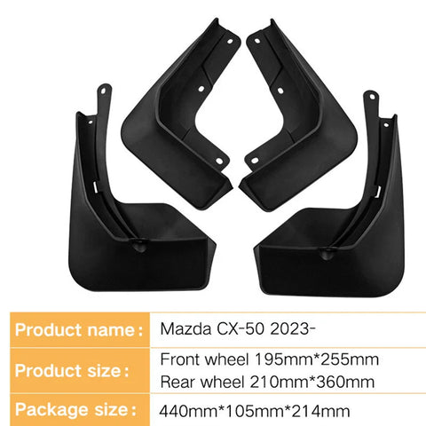 Mazda CX-50 4Pcs Splash Fender Guards Mud Flaps (2023–2024)