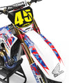 Honda CRF 100 (2004-2010) HAWK Style Stickers Custom Graphics Full Kit