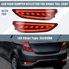 Hyundai Accent 2 x Rear Bumper Reflector LED Brake Lights Red (2012-2017)