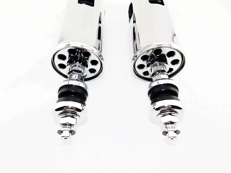 Harley Davidson FLSTN Softail Deluxe Chrome Rear Shock Absorbers (07-17)