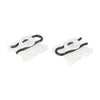 BMW E32 2x 11mm White Window Regulator Pivot Clips (1986-1994)