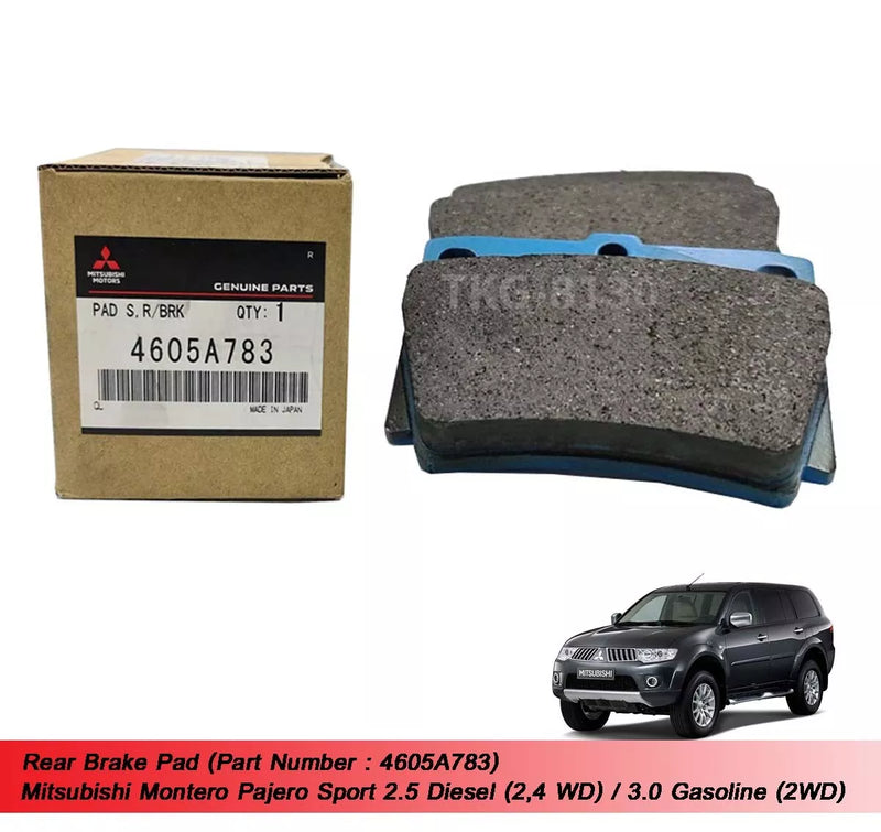 Montero Pajero Sport Rear Brake Pads (2008-2014)