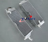 Honda CR500 CR500R Aluminum Radiator & Red Silicone Hose (1989)