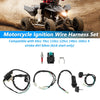 Motorcycle Ignition Wire Harness Key Switch Ignition Coil CDI Spark Plug